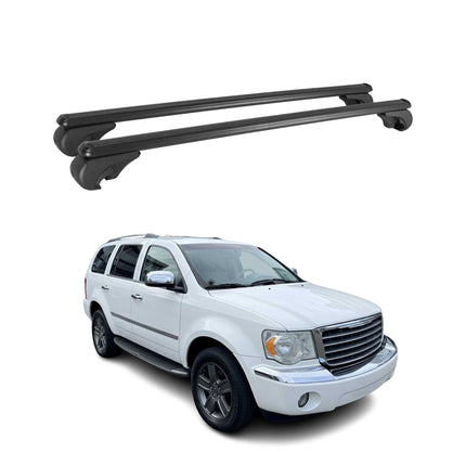 Dachträger für Chrysler Aspen 2007-2009 Gepäckträger Grundträger Alu Schwarz 2x