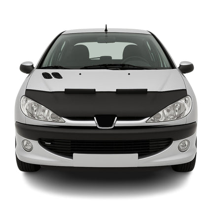 Haubenbra Steinschlagschutz Bonnet Bra für Peugeot 206 1998-2009 Schwarz Halb