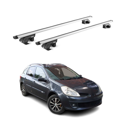 Dachträger Grundtäger für Renault Clio III IV Kombi 2008-2020 90kg Alu ABE Grau