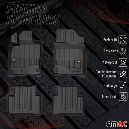 OMAC Gummi Fußmatten für Honda Civic X 2017-2021 Premium TPE Automatten 4tlg