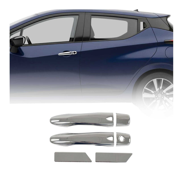 Chrom Türgriff Blende für Nissan Micra 2017-2020 4-Tür Edelstahl 6tlg