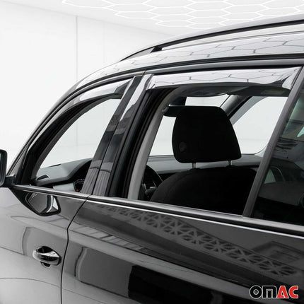 Windabweiser Regenabweiser für Skoda Kodiaq 2017-2023 Dunkel Acryl 4tlg