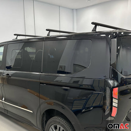 Dachträger für Ford Transit Custom / Tourneo Custom 2023-2026 75kg Schwarz 3tlg