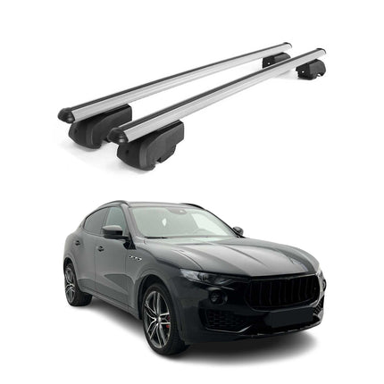 Dachträger Gepäckträger für Maserati Levante 2017-2024 ABE Aluminium Grau 2x