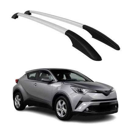 Aluminium Dachreling Relingträger für Toyota C-HR 2016-2023 Silber 2x