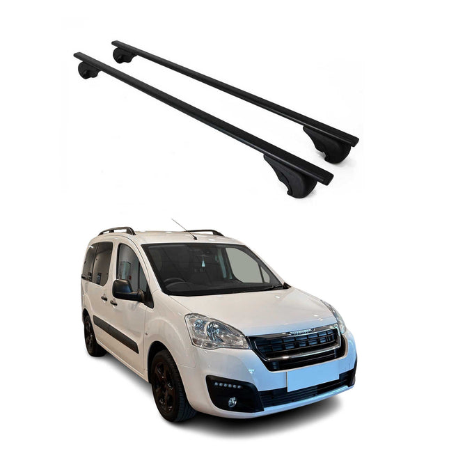 Dachträger Grundtäger für Peugeot Partner mk3 2018-2026 75kg Metall Schwarz 2x