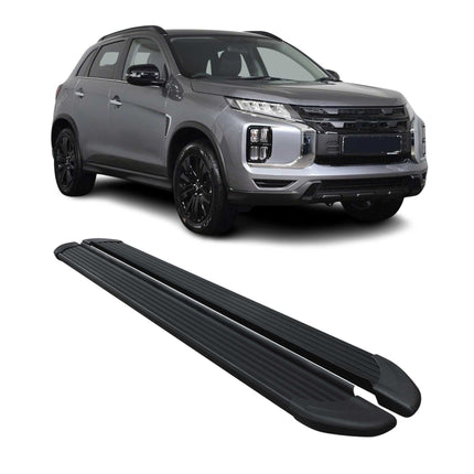 Trittbretter Seitenschweller für Mitsubishi ASX 2023-2026 Aluminium Schwarz 2x