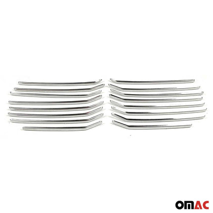 Kühlergrill Leisten Grillleisten für Skoda Superb 2015-2019 Edelstahl Chrom 16x