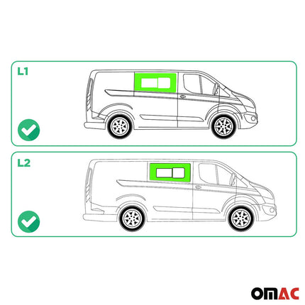 Seitenfenster Schiebefenster für Ford Transit Custom 2013-2024 L1 L2 Auto Rechts