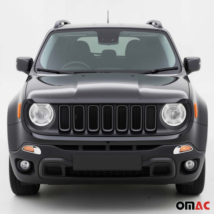 Scheinwerfer Leisten Scheinwerferblende für Jeep Renegade 2014-2024 Chrom ABS 2x