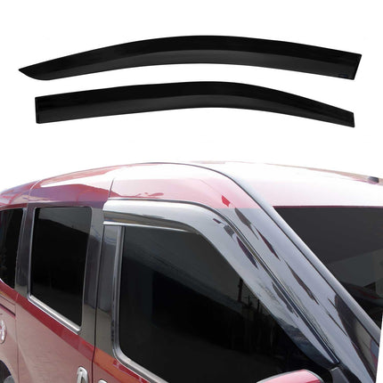 2x Windabweiser Regenabweiser für VW Caddy V 2021-2026 Acryl Dunkel