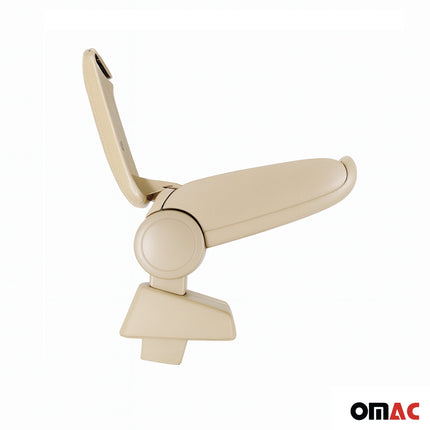Mittelarmlehne Armlehne Mittelkonsole für Skoda Rapid 2012-2019 PU-Leder Beige