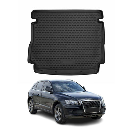 Kofferraummatte Kofferraumwanne für Audi Q5 8RB 2011-2017 Gummi TPE Schwarz