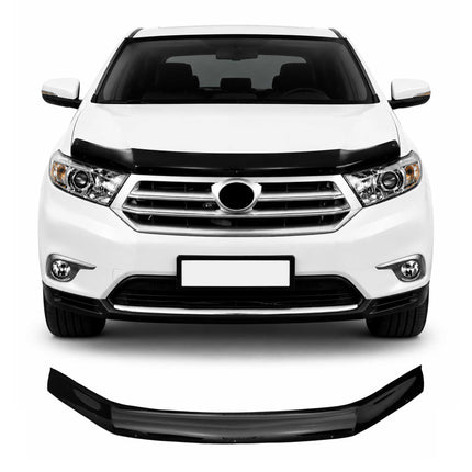 Motorhaube Deflektor Insektenschutz für Toyota Highlander 2010-2013 Dunkel
