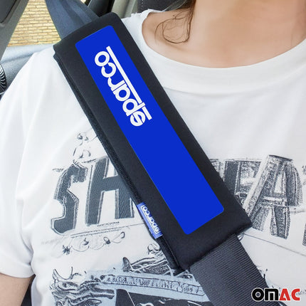 SPARCO Lenkradbezüge Schulterpolster Satz Universal Lenkradschutz Schwarz Blau