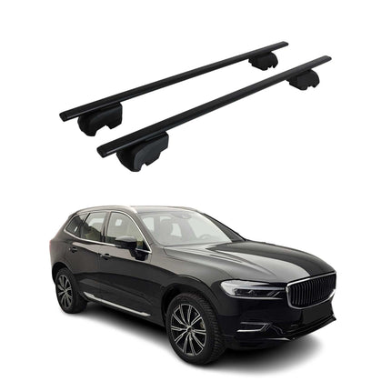 Dachträger Gepäckträger für Volvo XC60 2017-2023 Grundträger ABE Schwarz 2x