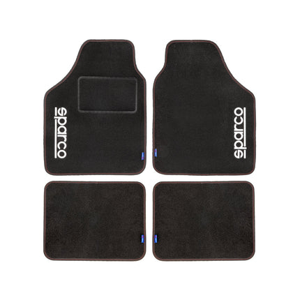 SPARCO Fußmatten Automatten Universal Rot Linie Autoteppich Alwettermatten 4x