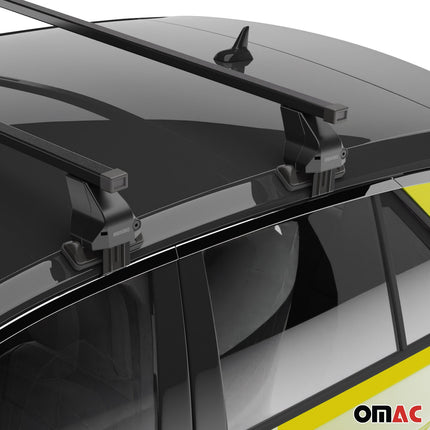 Menabo Dachträger für Alfa Romeo 159 Sportwagon 2005-2011 50kg Stahl Schwarz 2x