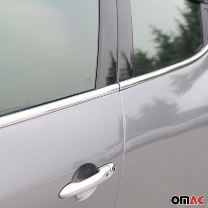 Fensterleisten Zierleisten für Renault Clio Schragheck Edelstahl Chrom 8tlg