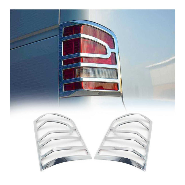 Rücklicht Leisten Heckleuchte für VW Multivan T5 2009-2015 Chrom ABS Silber 2tlg