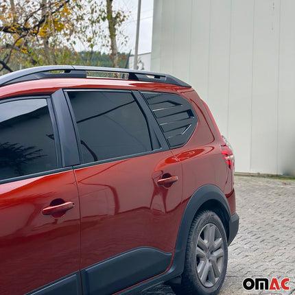 Heckfenster Verkleidung für Dacia Jogger 2022-2026 MPV Schwarz 2 tlg