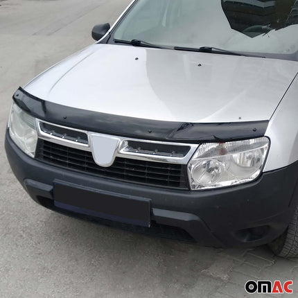 Motorhaube Deflektor Insekten Steinschlagschutz für Dacia Duster 2010-17 Dunkel