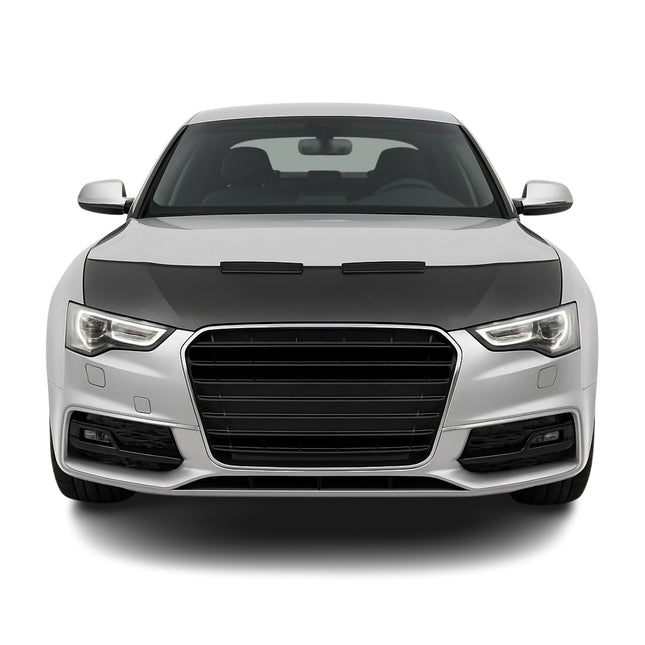 Haubenbra Steinschlagschutz Bonnet Bra für Audi A5 8F 8T FL 2011-16 Schwarz Halb