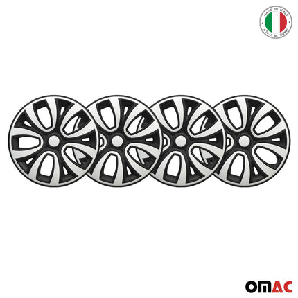 4x Radblenden Radzierblenden Radkappen für 14" Zoll Stahlfelgen weiß Schwarz