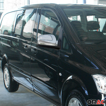 Spiegelkappen Spiegelabdeckung für Mercedes Vito W639 2010-2014 mit Signal Chrom