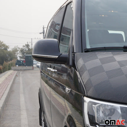 Spiegelkappen Leiste für VW Caravelle T5 2010-2015 Facelift Edelstahl Chrom 2tlg