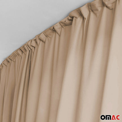 Maß Gardinen Fahrerhaus Abtrennung Camping Sonnenschutz Beige 200x180