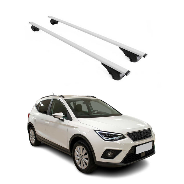 Dachträger Grundtäger für Seat Arona 2017-2026 75kg Metall Silber 2tlg