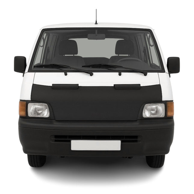 Haubenbra Steinschlagschutz für Mitsubishi L300 1994-2004 Schwarz Halb