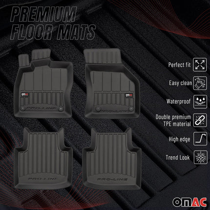 OMAC Gummi Fußmatten für Skoda Superb Kombi Stufenheck 2015-2024 Premium TPE 4x