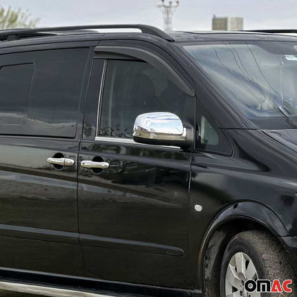 Fensterleisten Zierleisten für Mercedes Viano 2004-2014 Edelstahl Chrom 2tlg