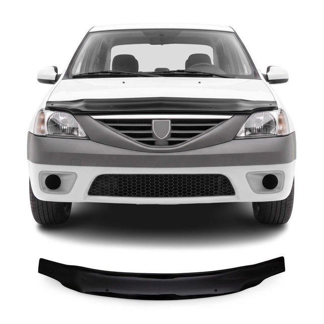 Motorhaube Deflektor Insekten Steinschlagschutz für Dacia Logan 2005-2012 Dunkel
