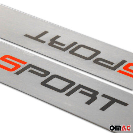Einstiegsleisten Türschweller Türschutz Sport Universal Edelstahl Chrom 2 tlg