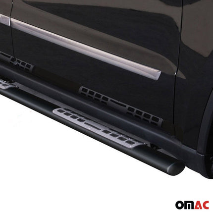 Stahl Seitenschweller Schwellerrohre für Jeep Grand Cherokee 2010-2013 Schwarz