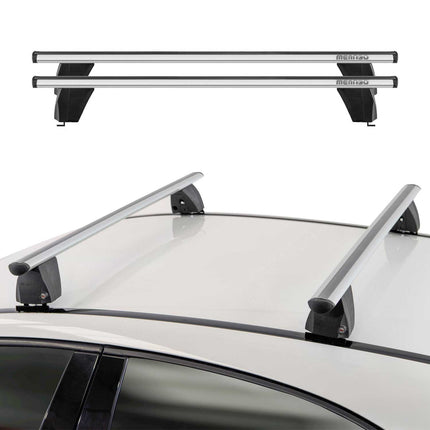 Menabo Dachträger Grundtäger für Citroen Nemo 2008-2017 75kg Alu Silber 2 tlg