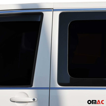 Fensterleisten Zierleisten für VW T5 2003-2015 Kurzer Schiebetür Edelstahl 14tlg