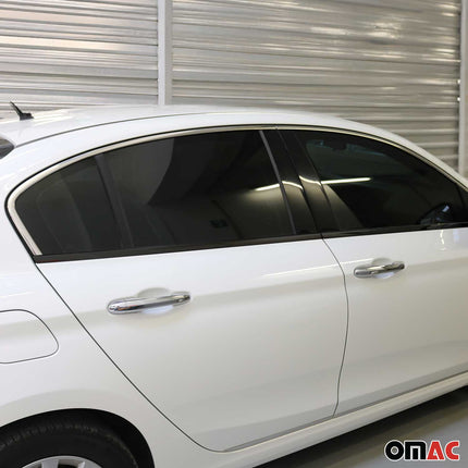Fensterleisten Zierleisten für Fiat Tipo 2015-2026 Limo Schrägheck Chrom 4tlg