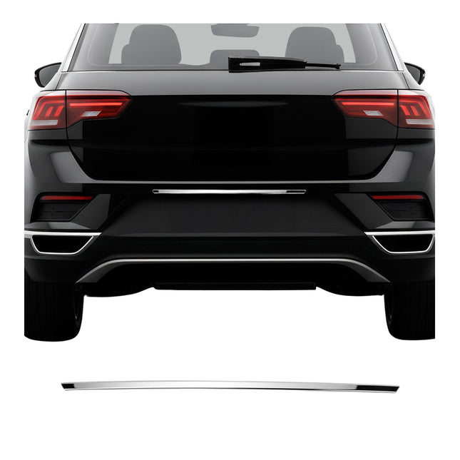 Kofferraumleiste Heckklappe Leiste für VW T-Roc 2017-2022 Edelstahl Chrom 1tlg