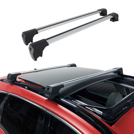 Dachträger Grundtäger für Audi A3 8V Sportback 2012-2020 75kg Alu Silber 2 tlg