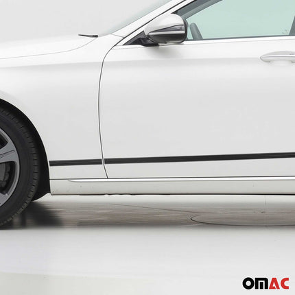 Seitentürleiste Türschutzleiste für Mercedes E Klasse W213 2016-2021 Alu 8x