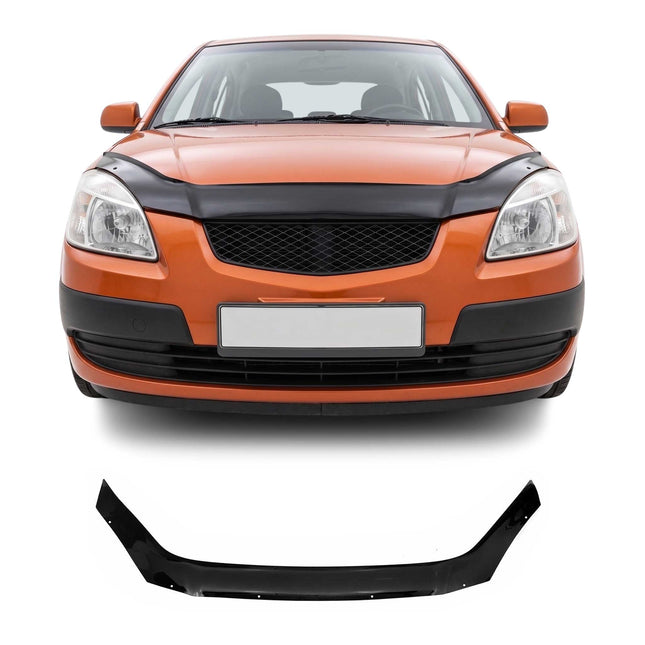 Motorhaube Deflektor Insekten Steinschlagschutz für Kia Rio 2005-2011 Dunkel