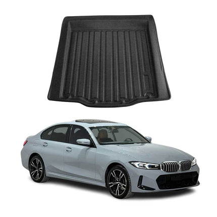 Kofferraumwanne Laderaumwanne für BMW 3er G20 2019-2026 Gummi TPE Schwarz