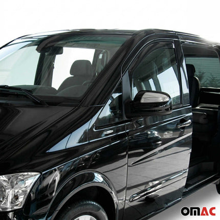 Windabweiser Regenabweiser für Mercedes Klasse Vito W447 2014-2026 Dunkel 2x