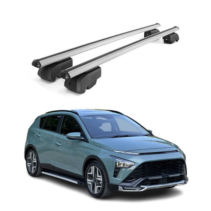 Dachträger Gepäckträger für Hyundai Bayon 2021-2026 Querträger ABE Alu Grau