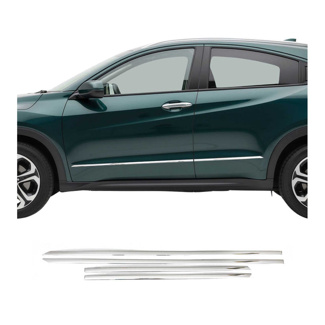 Seitentürleiste Türleisten Türschutzleiste für Honda HR-V RU5 2015-2021 Chrom 4x