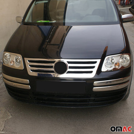 Kühlergrill Leisten Grillleisten für VW Caddy 2003-2010 Edelstahl Chrom 1tlg